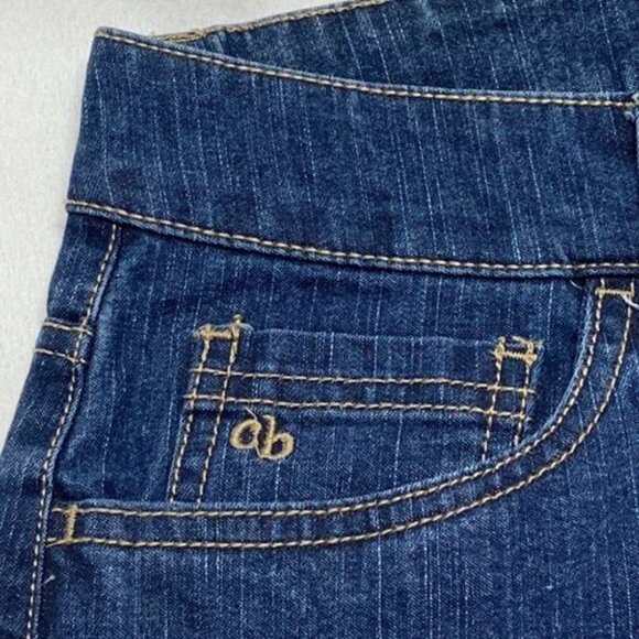 Christopher & Banks Jeans Women's 8 Long Blue Modern Fit Dark Wash Denim EUC - Picture 7 of 13